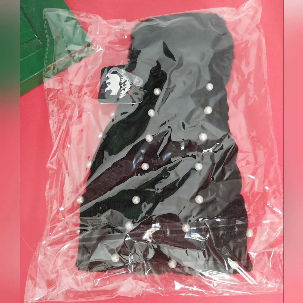 Womens Beanie Warm Hat Fuzzy Knit Ball Cap - Picture 9 of 13